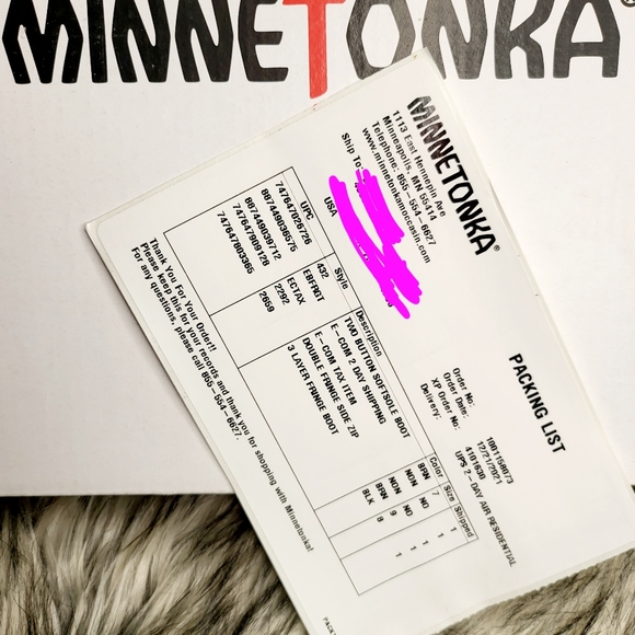 MINNETONKA 3 LAYER FRINGE TODDLER/BABY BOOT - Picture 9 of 9